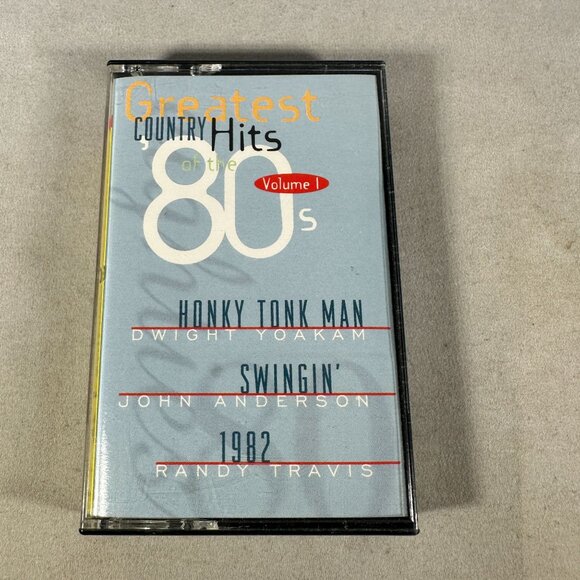 Greatest Country Hits Of The 80s Volume I Cassette Tape 1982 Warner BMG Music - Picture 1 of 4